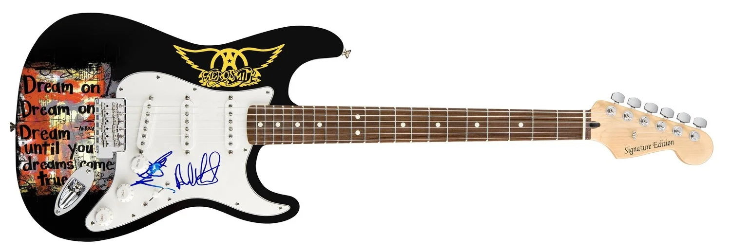 Aerosmith Signed Dream On Photo Graphics Guitar, image 2