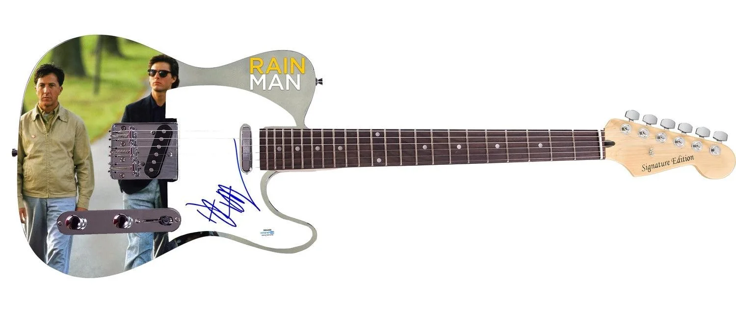 Dustin Hoffman Signed Rain Man Photo Poster Graphics Guitar, image 3