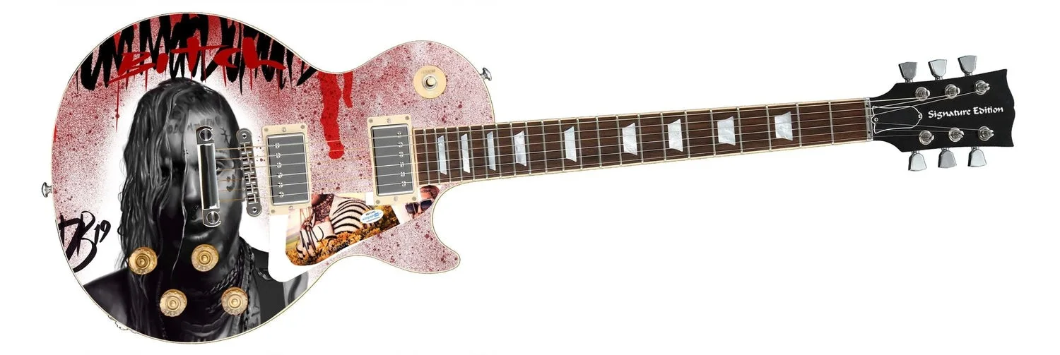 Tom MacDonald Signed Autographed Custom Photo Graphics Guitar ACOA, image 2