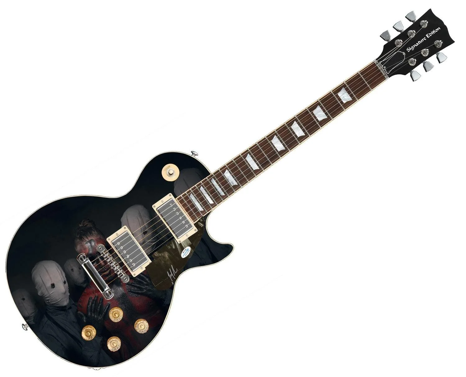 Tom MacDonald Signed Autographed Custom Photo Graphics Guitar ACOA, image 3