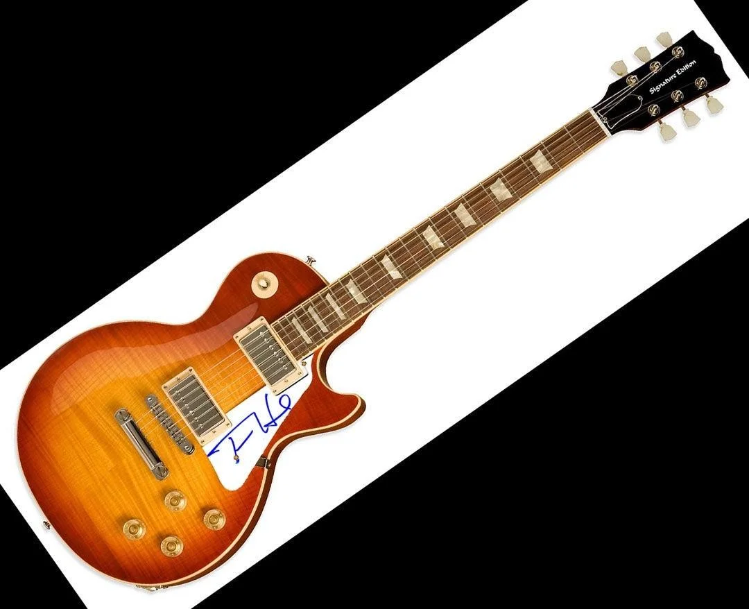 Tom Hanks Forest Gump Signed Autographed LP Guitar Uacc Rd, image 2