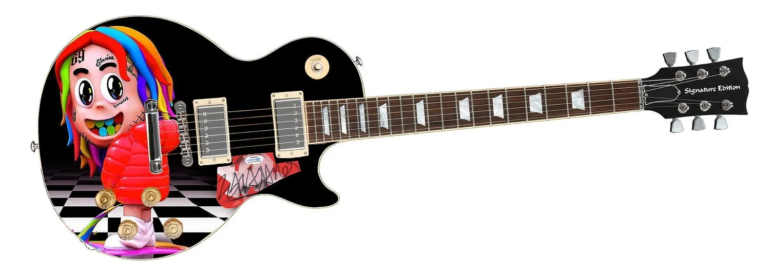 Tekashi69 Signed Autographed Custom Photo Graphics Guitar ACOA ACOA, image 2