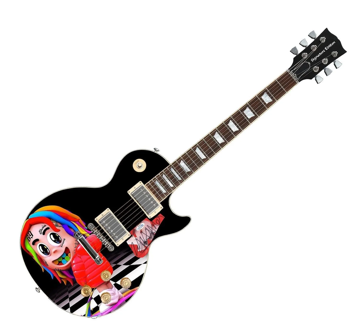 Tekashi69 Signed Autographed Custom Photo Graphics Guitar ACOA ACOA, image 3