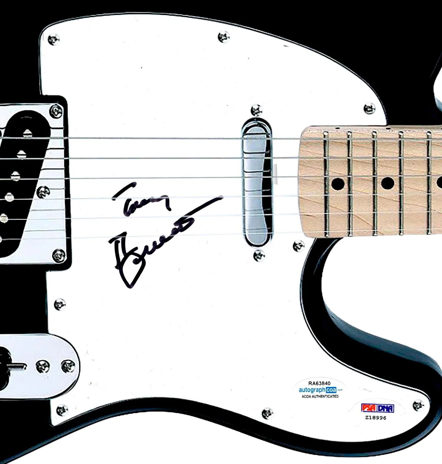 Tony Bennett Signed Autographed Guitar Legendary Jazz Crooner ACOA PSA, изображение 2