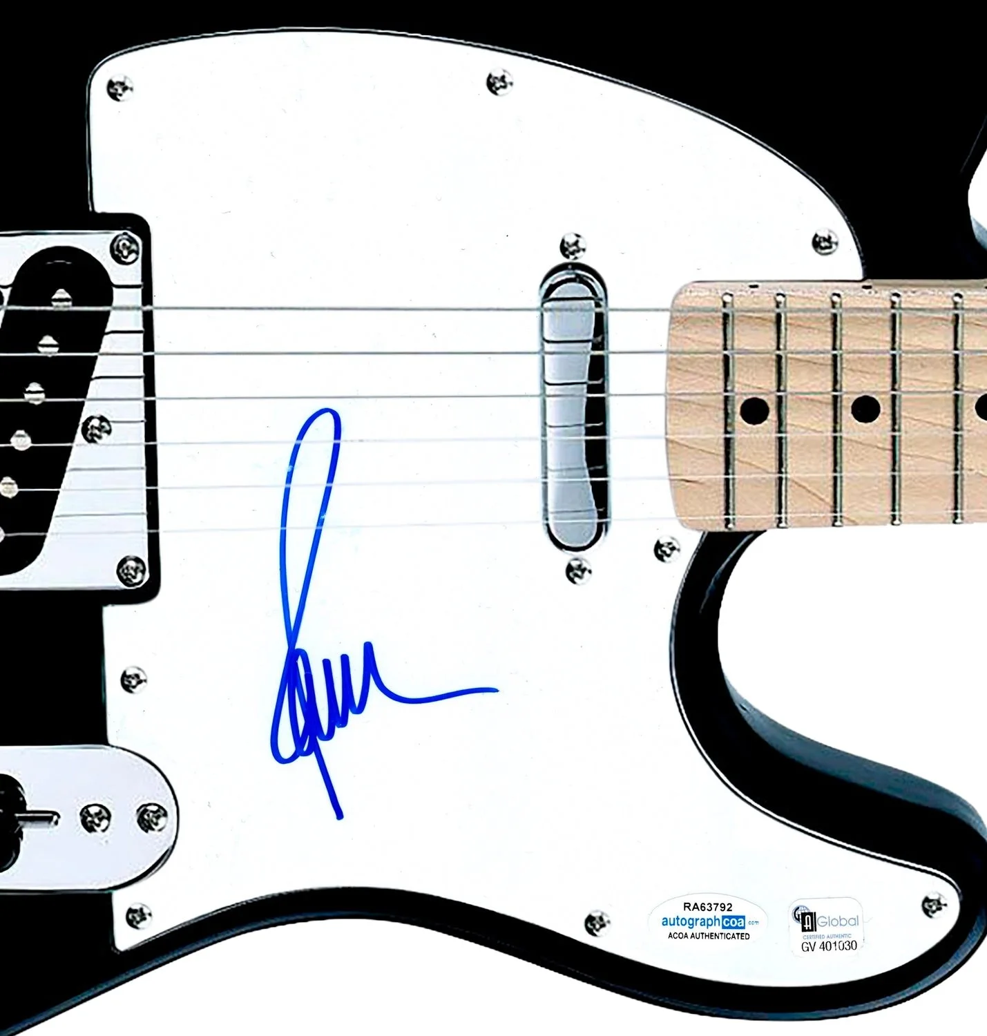 Paul Anka Signed Autographed Guitar ACOA, image 2