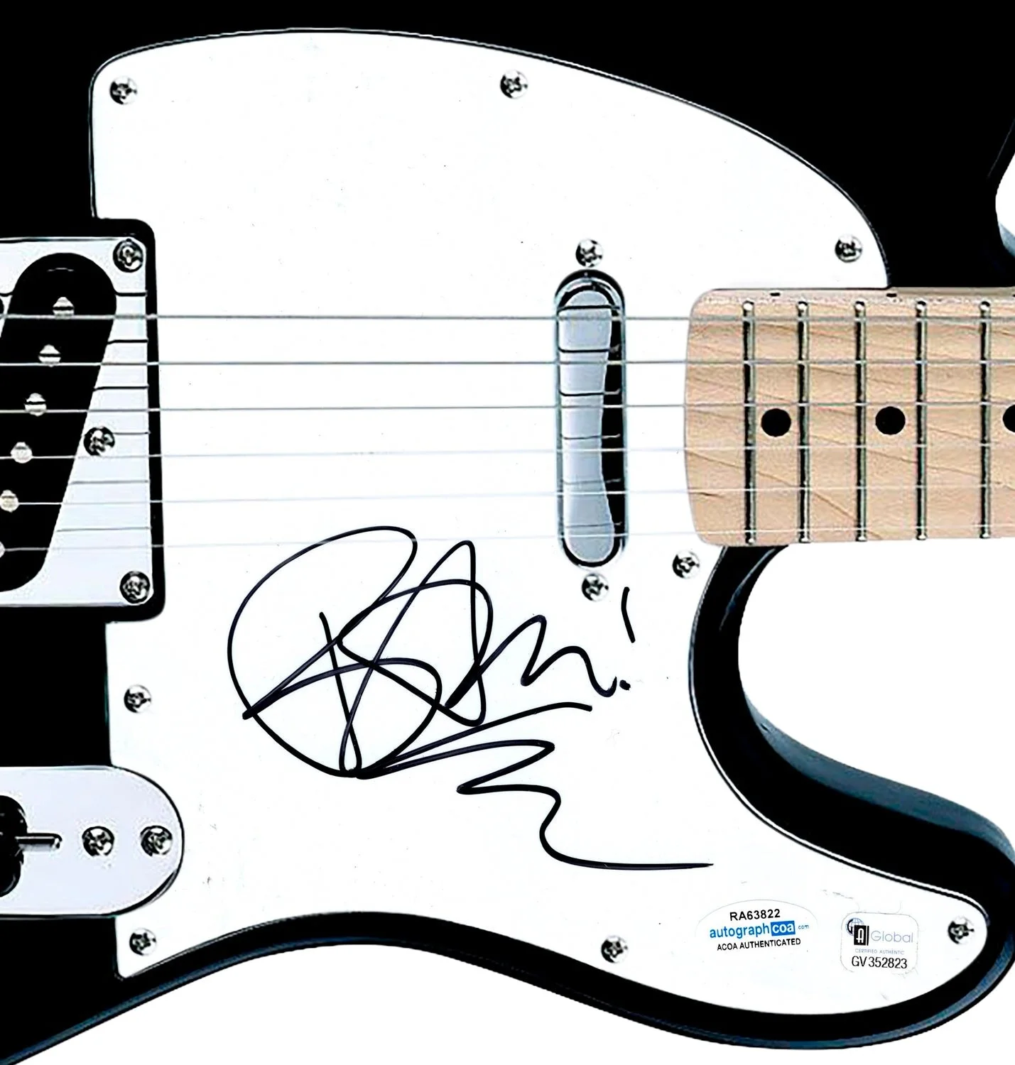 Bam Margera Signed Autographed Guitar MTV Jackass Pro Skateboarding ACOA, изображение 2