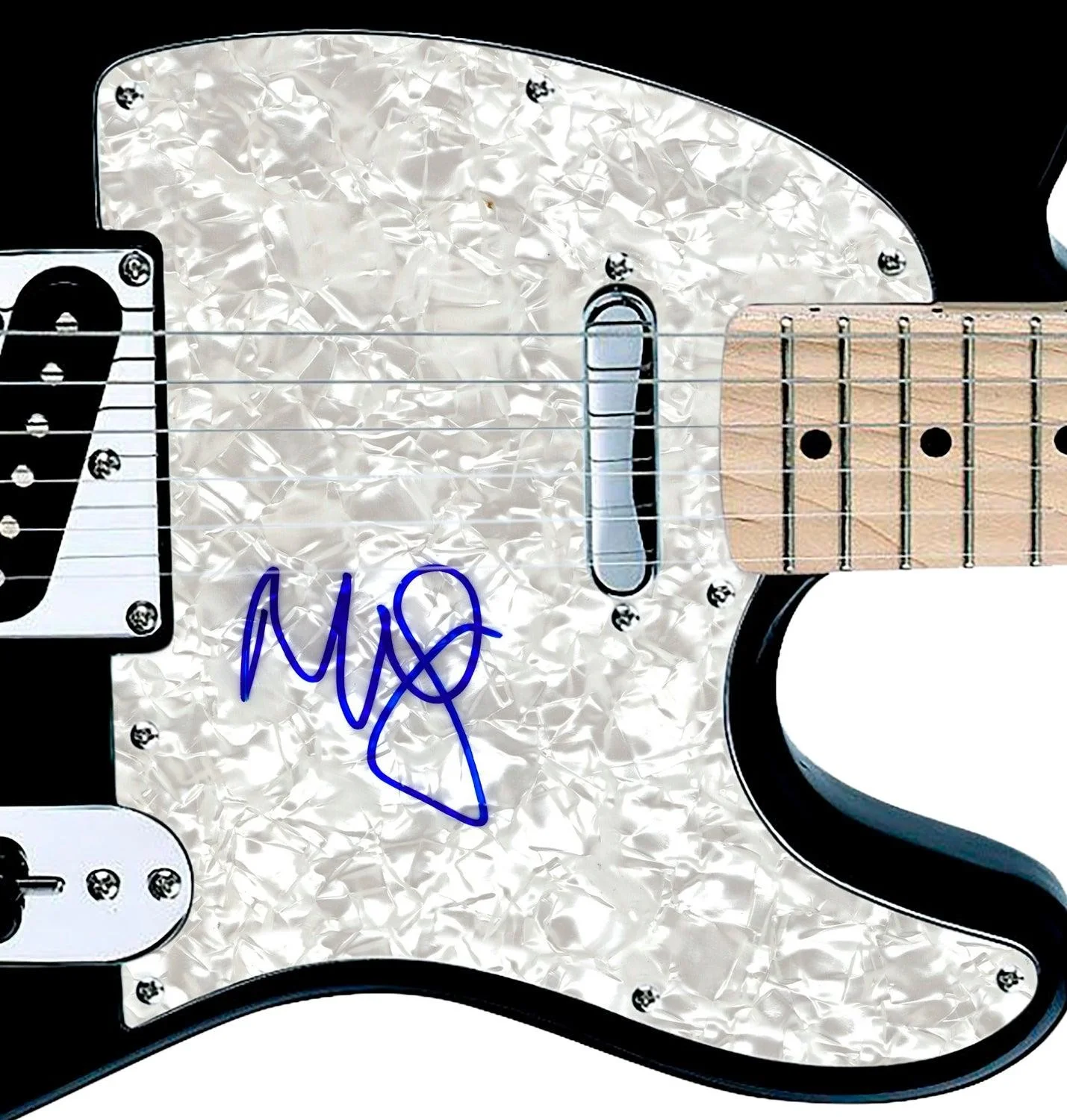 Ben Folds Signed Autographed Pearl Pick Guard Tele Guitar, изображение 3