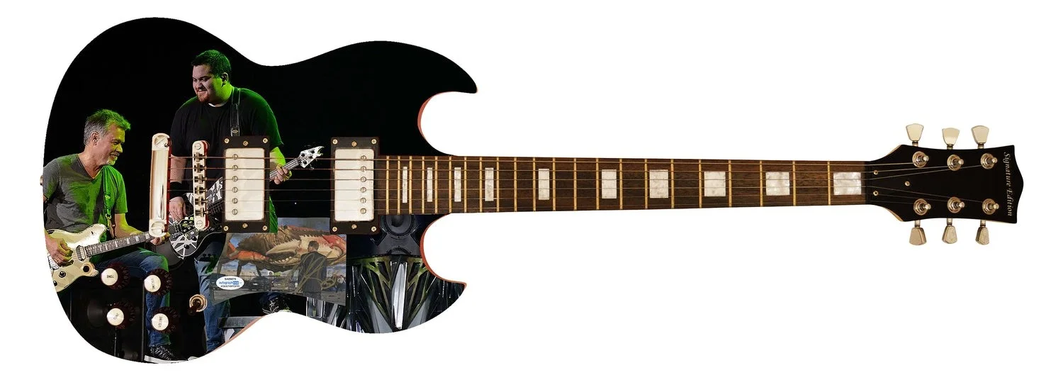 Wolfgang Van Halen Signed Autographed Custom Photo Graphics Guitar ACOA ACOA, image 2