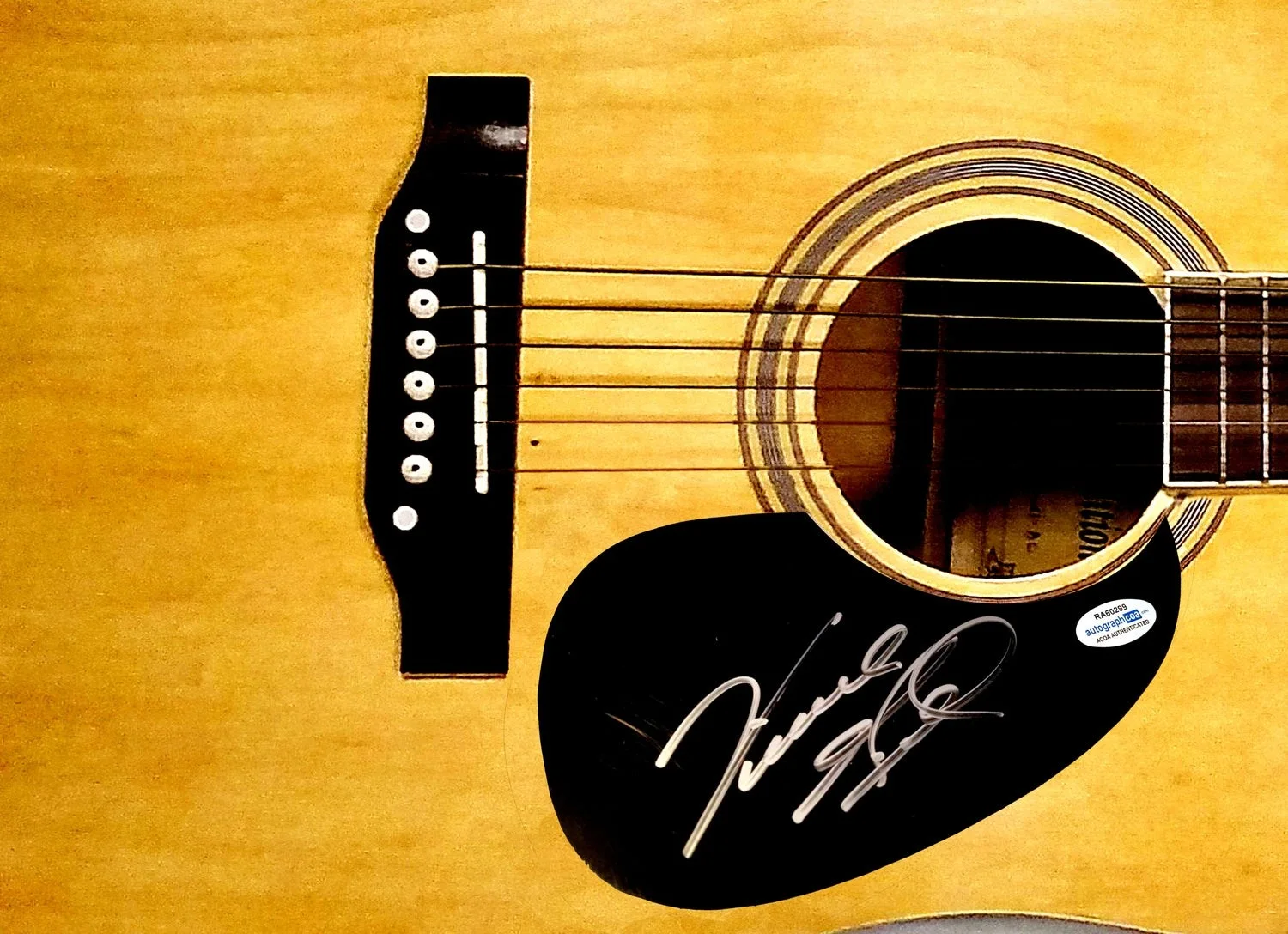 Vince Gill Signed Autographed Acoustic Guitar ACOA, image 2