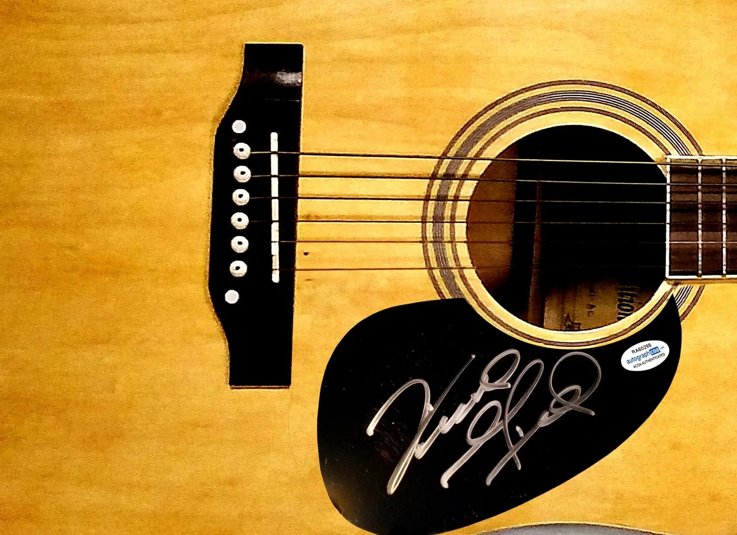Vince Gill Signed Autographed Acoustic Guitar ACOA, image 2