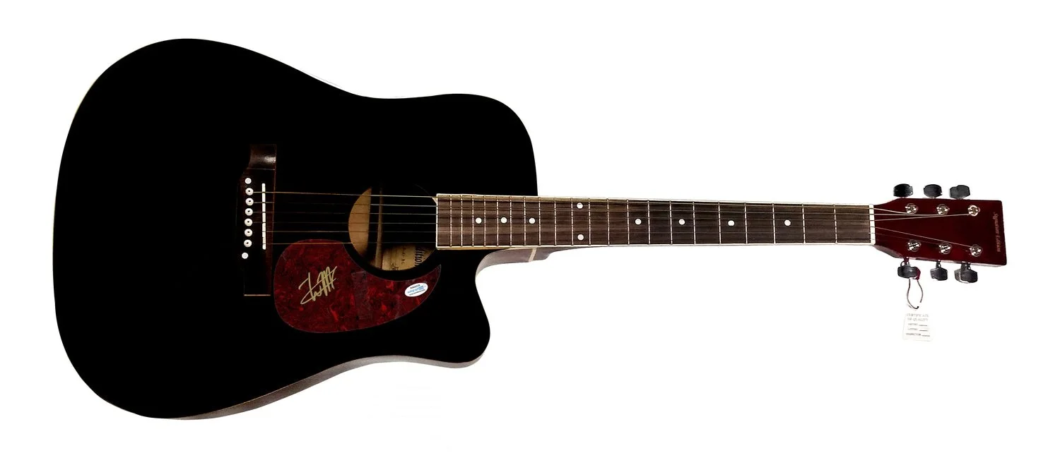Whitey Morgan Signed Autographed Signature Edition Acoustic Guitar ACOA, изображение 2