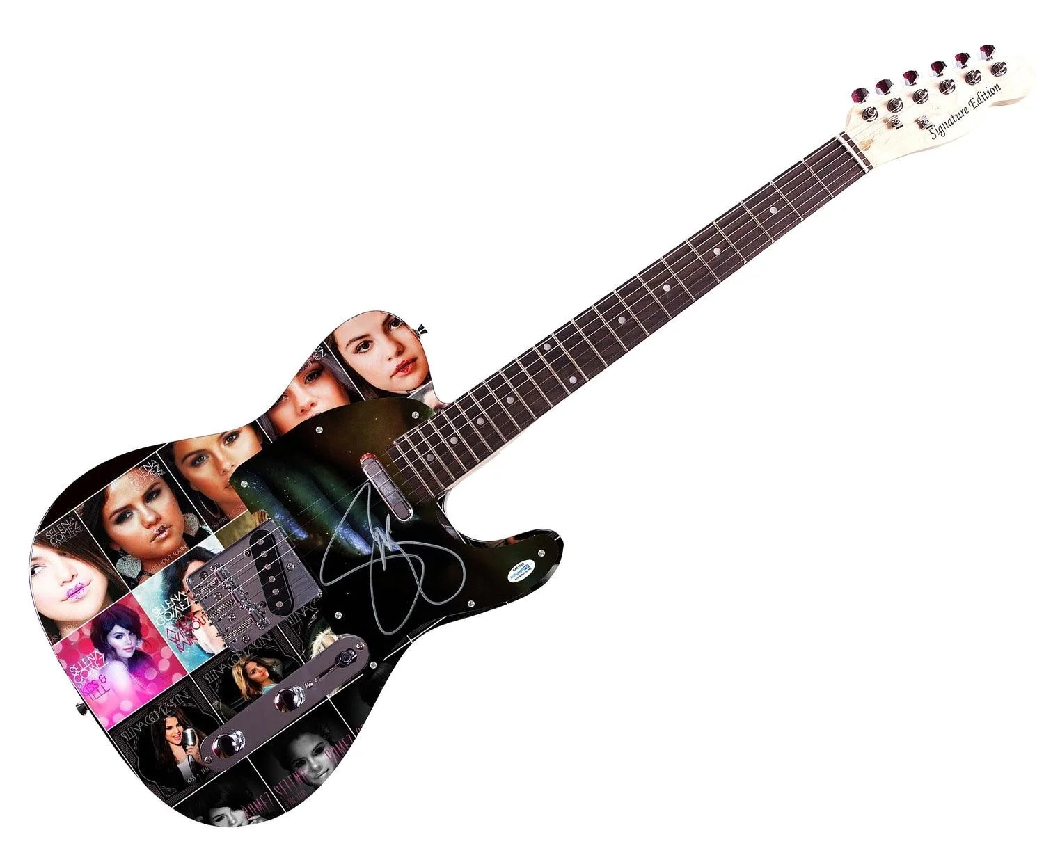 Selena Gomez Signed Album Cover Collage Lp Cd Graphics Photo Guitar ACOA, изображение 3