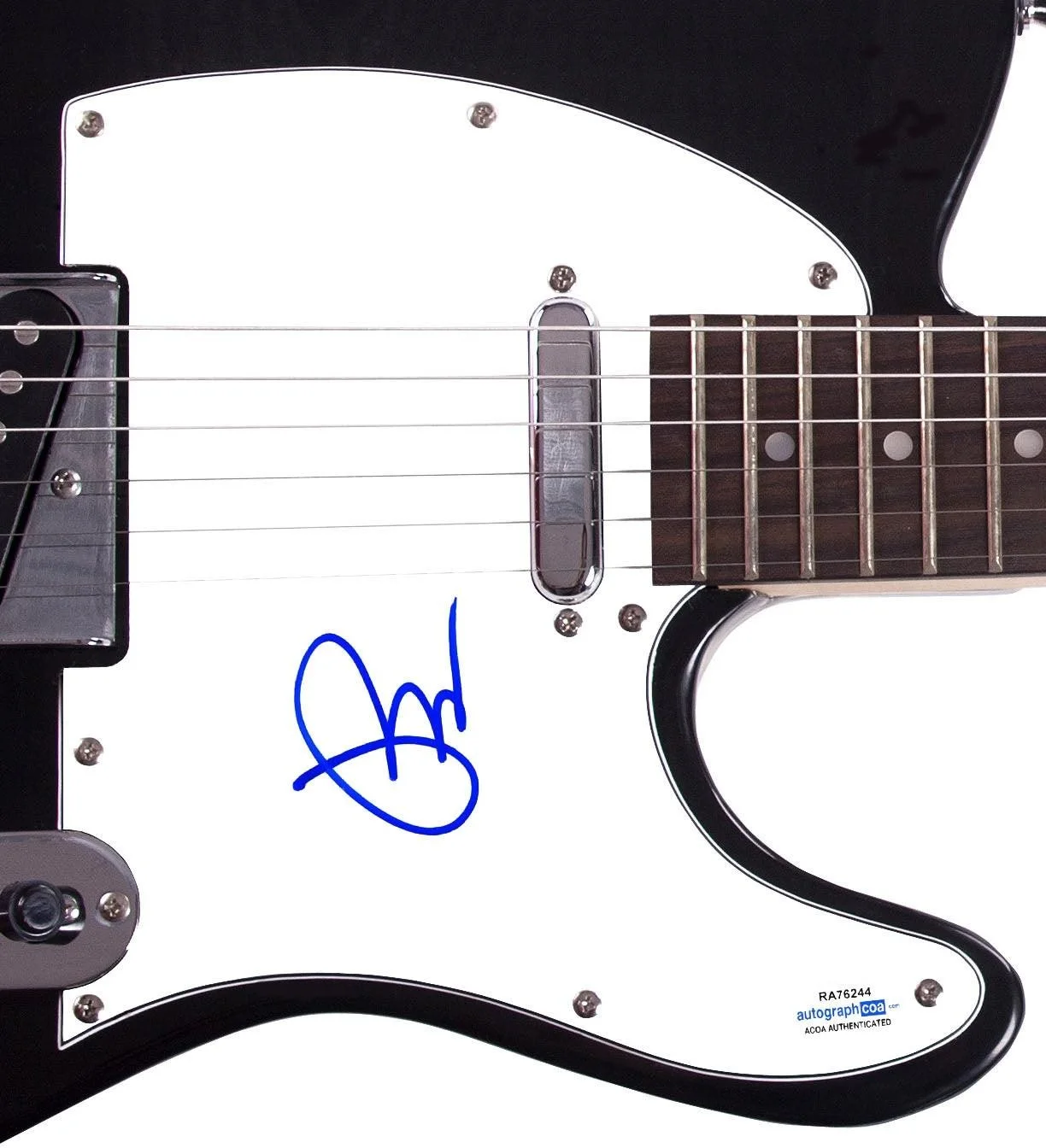 Pete Wentz Signed Fall Out Boy Autographed Guitar ACOA, image 3