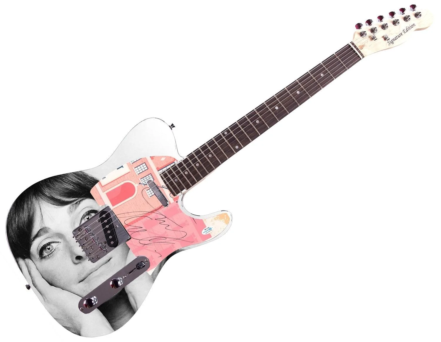Judy Collins Signed Autographed 1/1 Custom Photo Graphics Guitar ACOA, изображение 3