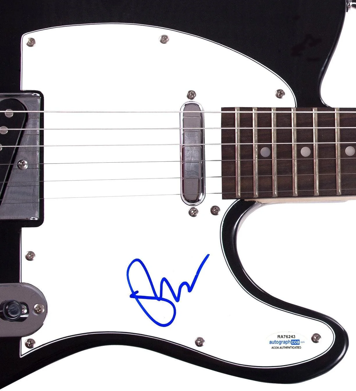 Pete Wentz Fall Out Boy Signed Autographed Guitar ACOA, изображение 3