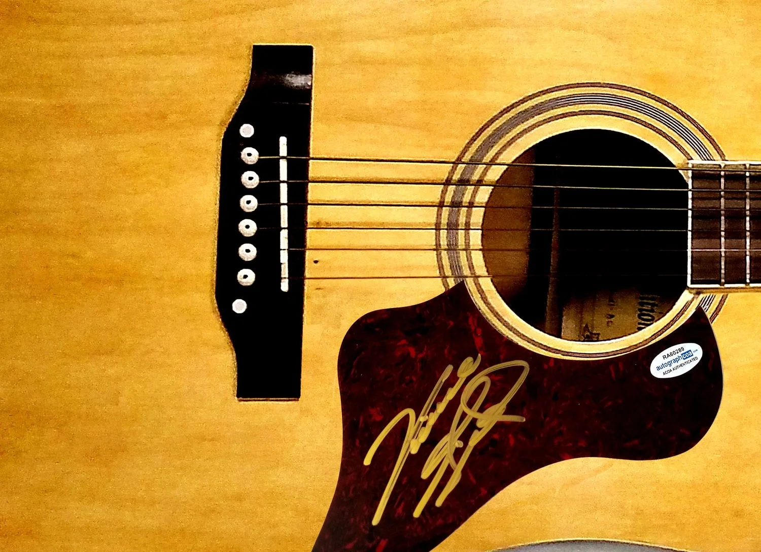 Vince Gill Signed Autographed Acoustic Guitar ACOA, image 2