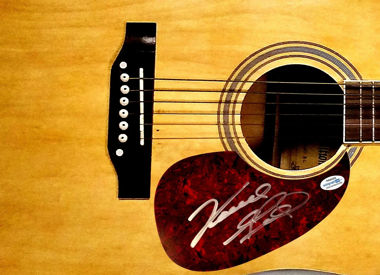 Vince Gill Signed Autographed Acoustic Guitar ACOA, image 2