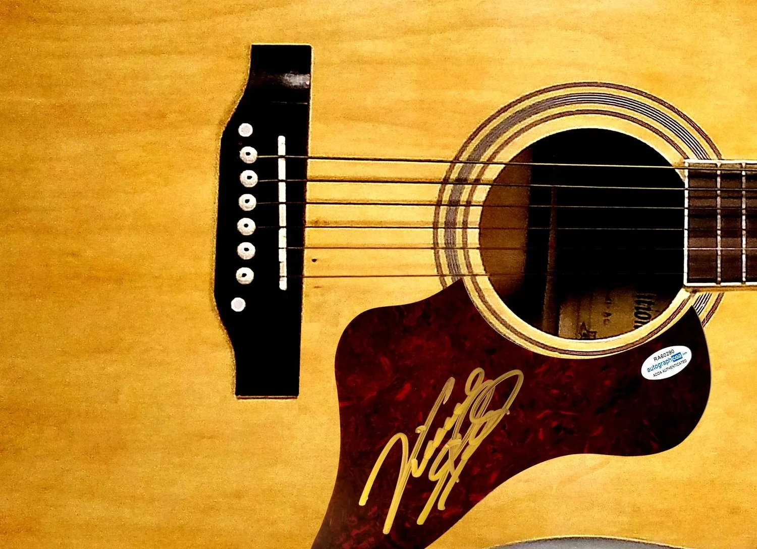 Vince Gill Signed Autographed Acoustic Guitar ACOA, image 2