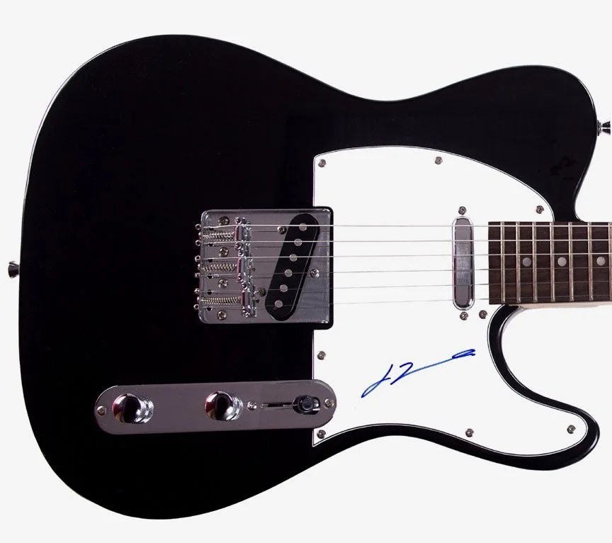 John Travolta Grease Signed Autographed Tele Guitar, image 2