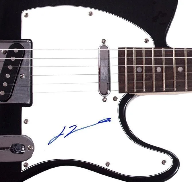 John Travolta Grease Signed Autographed Tele Guitar, image 3