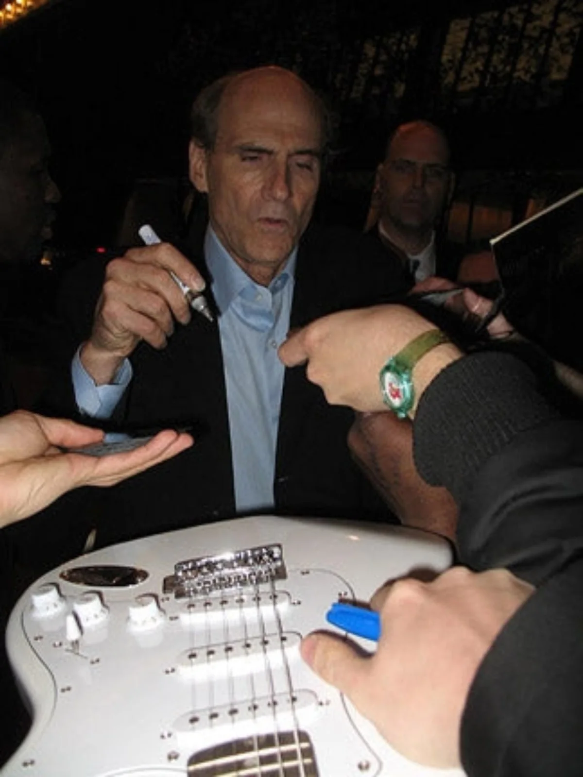 James Taylor Autographed You've Got A Friend Graphics Photo Guitar PSA, изображение 5