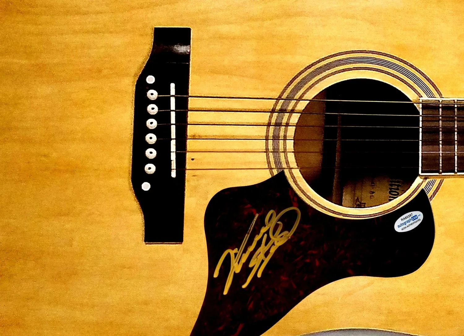 Vince Gill Signed Autographed Acoustic Guitar ACOA, изображение 2