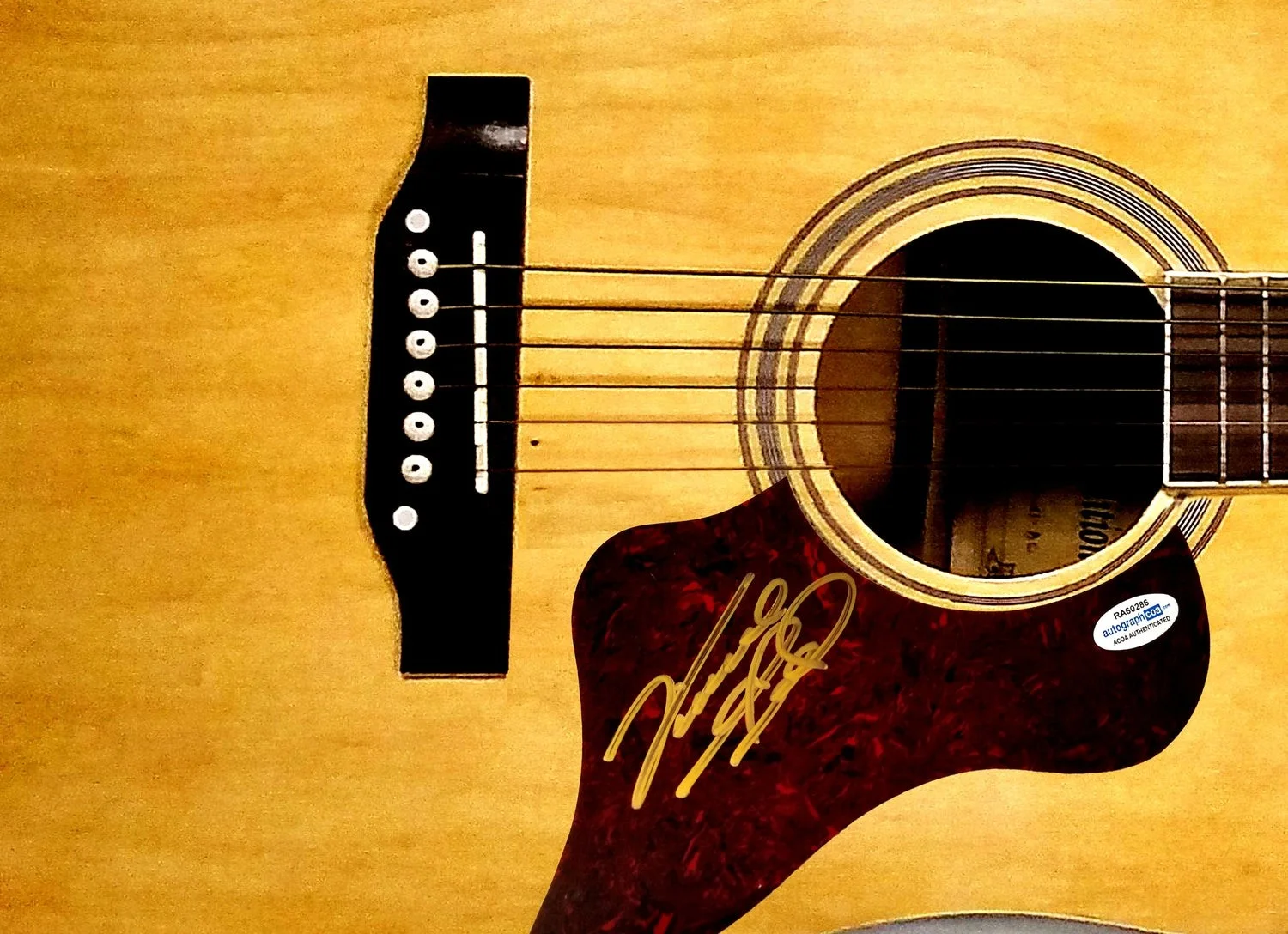 Vince Gill Signed Autographed Acoustic Guitar ACOA, image 2