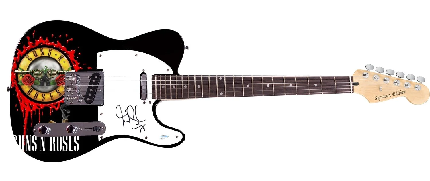 Guns & Roses Gilby Clarke Signed Autographed Photo Graphics Guitar ACOA, изображение 2