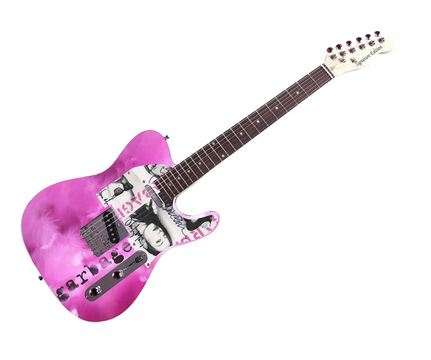 Garbage Signed Autographed Custom Photo Graphics Guitar ACOA ACOA, image 3