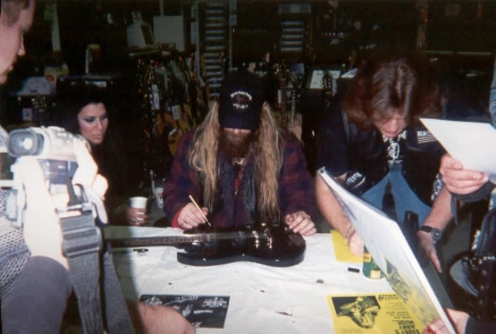 Zakk Wylde Signed Custom Graphics Photo Guitar ACOA, image 5