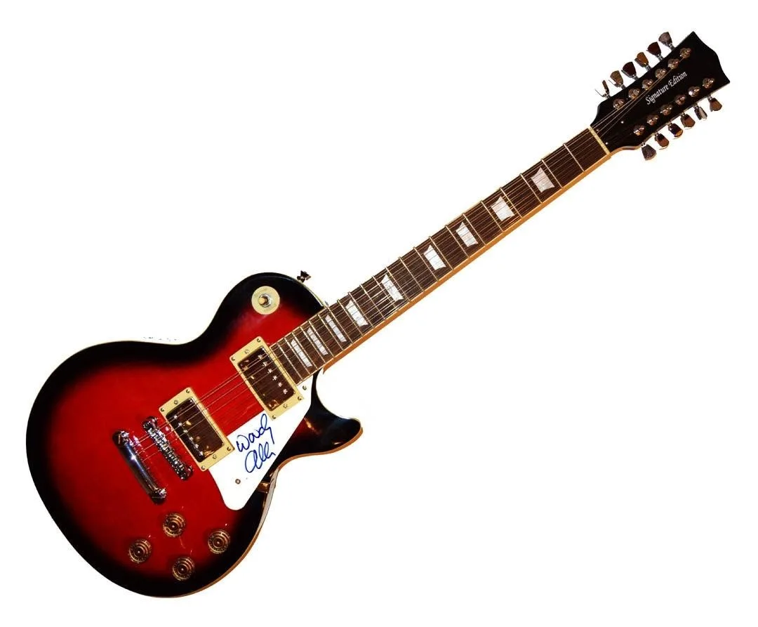 Woody Allen Signed Autographed LP 12 Guitar Uacc Rd Coa, image 3