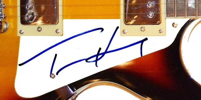 Tom Hanks Signed Autographed LP Guitar, image 2