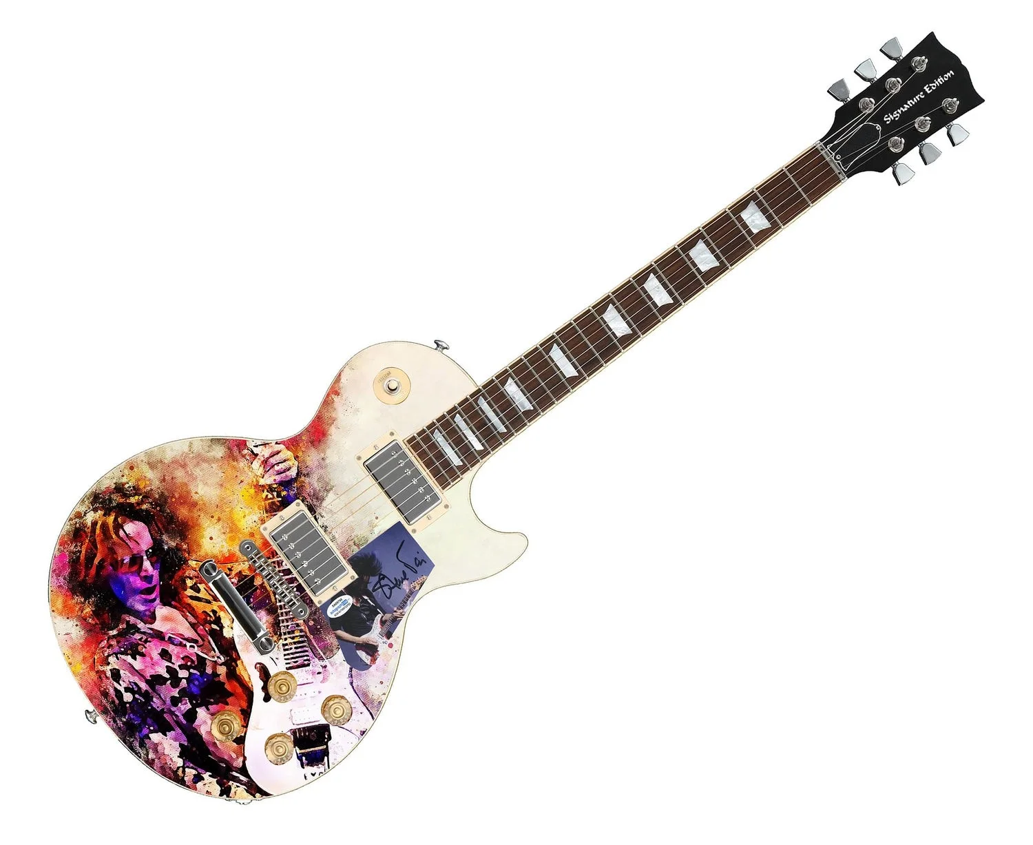 Steve Vai Signed Autographed Custom Photo Graphics Guitar ACOA ACOA, изображение 2