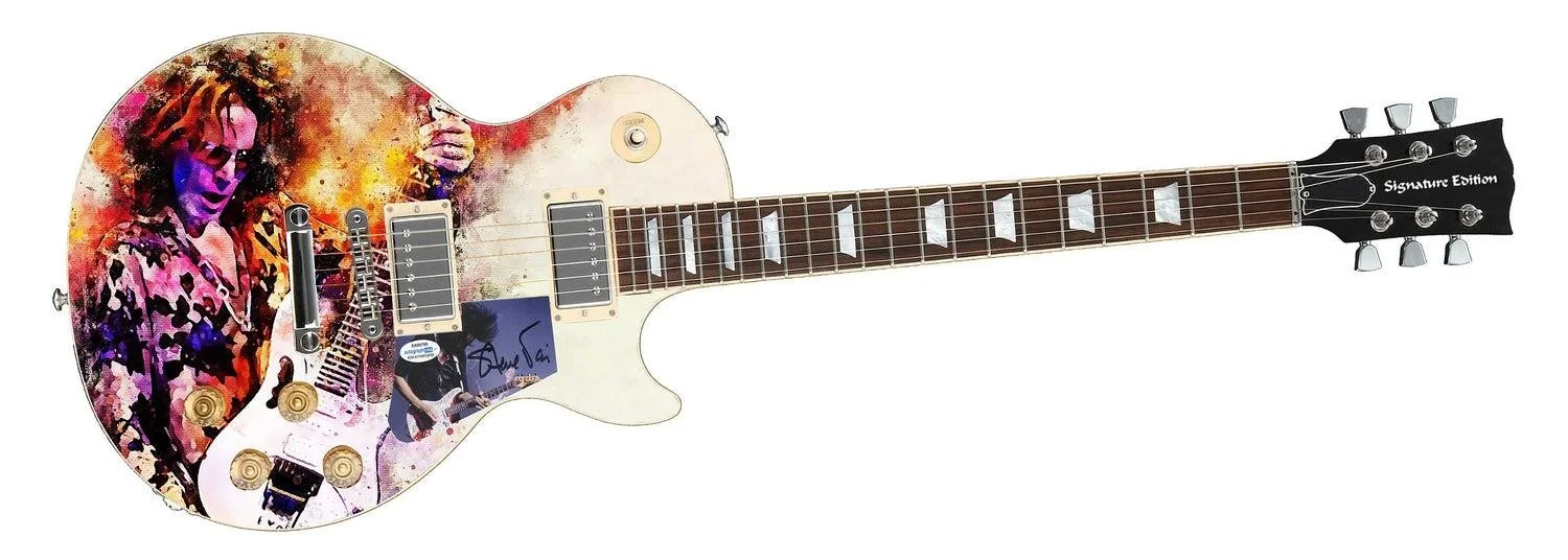 Steve Vai Signed Autographed Custom Photo Graphics Guitar ACOA ACOA, изображение 3