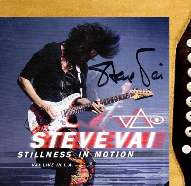 Steve Vai Signed Autographed CD Cover Acoustic Guitar, image 2