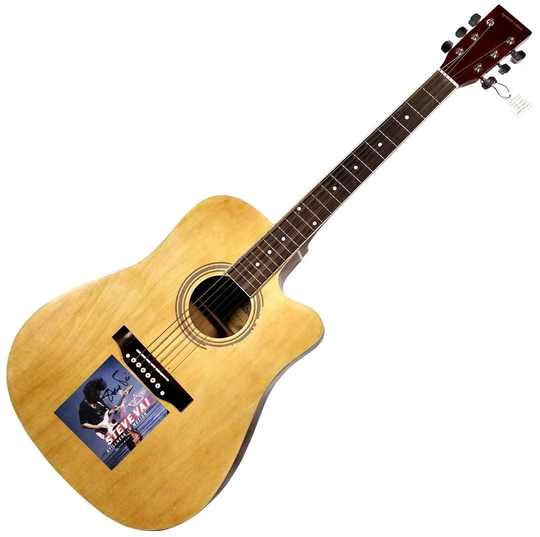 Steve Vai Signed Autographed CD Cover Acoustic Guitar, image 3