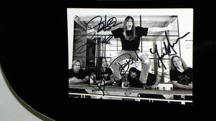 Tesla Signed Autographed 12 String Acoustic Electric Guitar, image 2