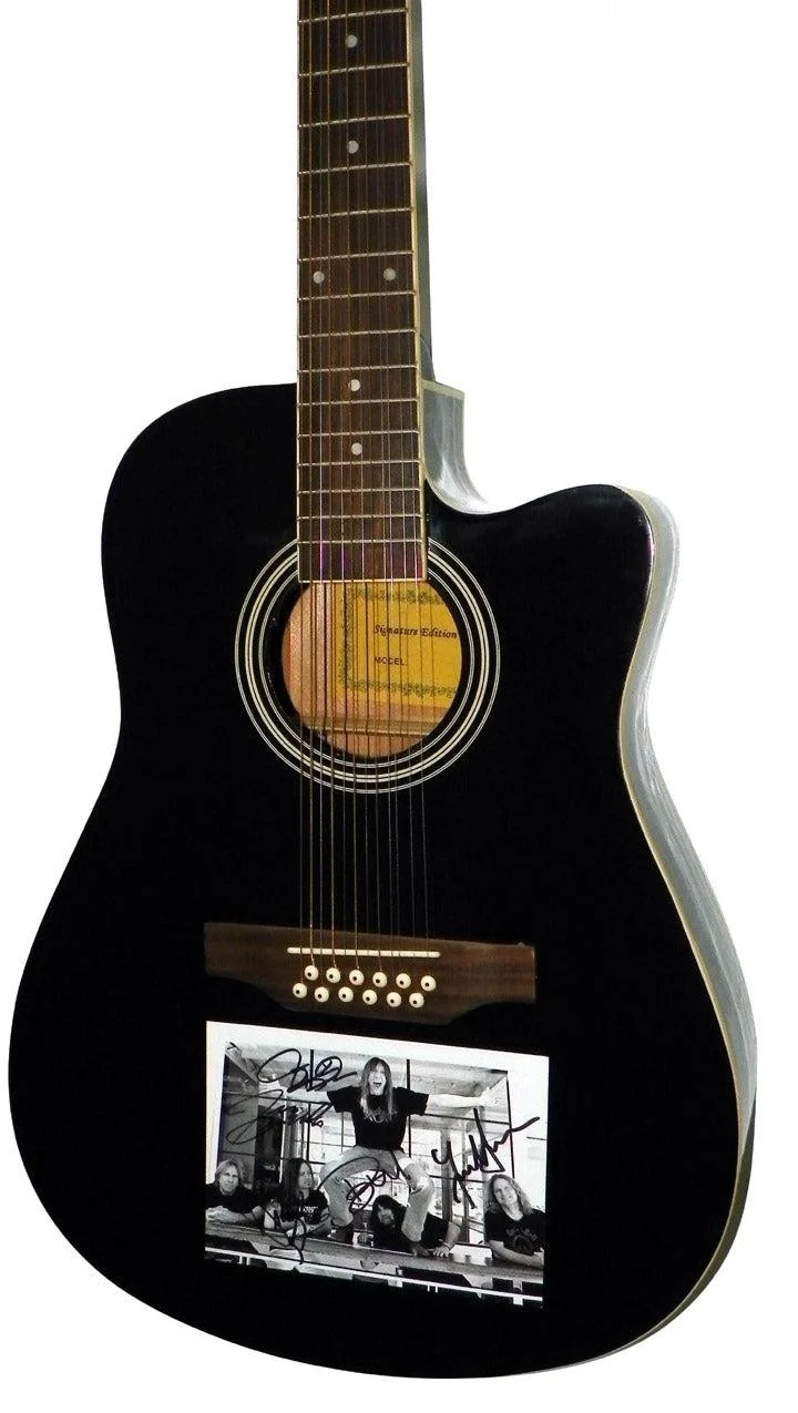 Tesla Signed Autographed 12 String Acoustic Electric Guitar, image 3