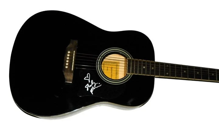 Shelly Fairchild Signed Autographed Black Acoustic Guitar, изображение 2