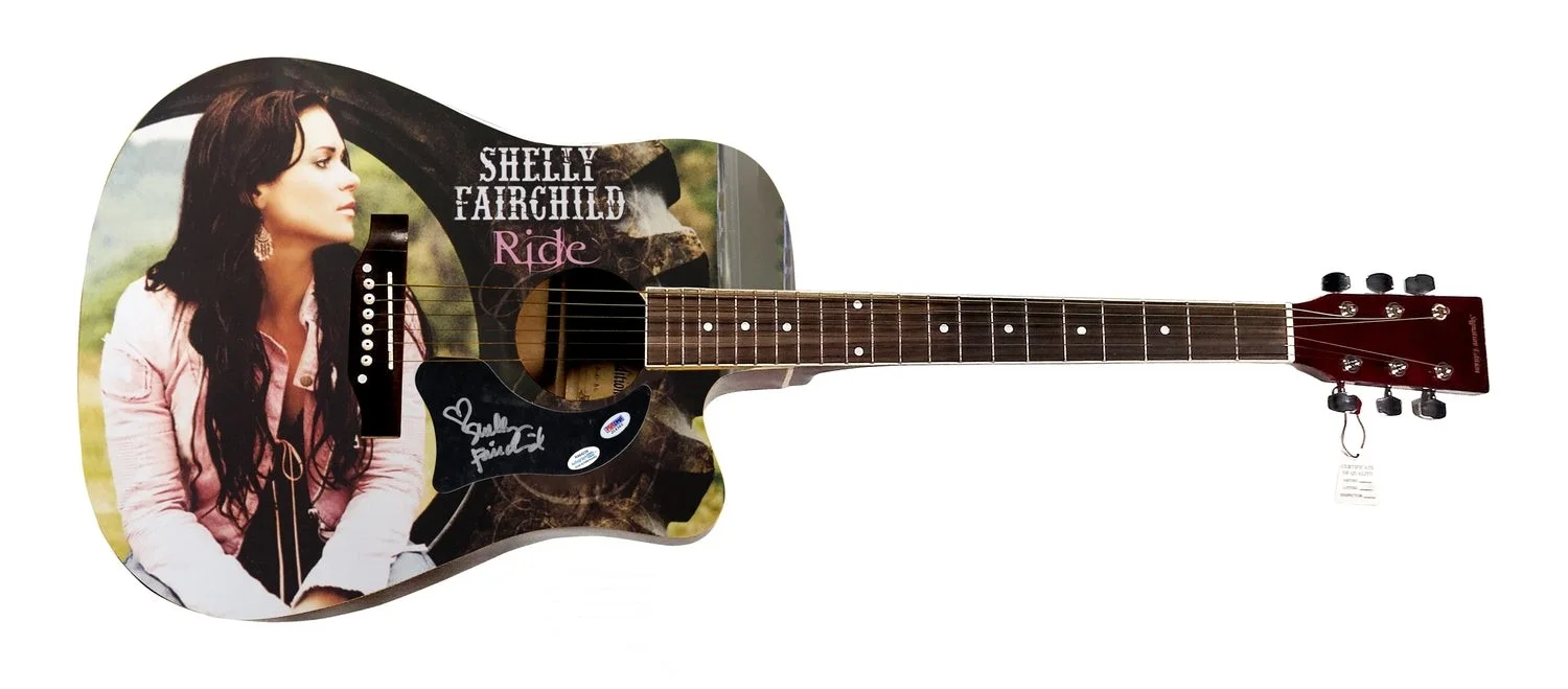 Shelly Fairchild Signed 1:1 Signature Edition Graphics Photo Guitar, image 2