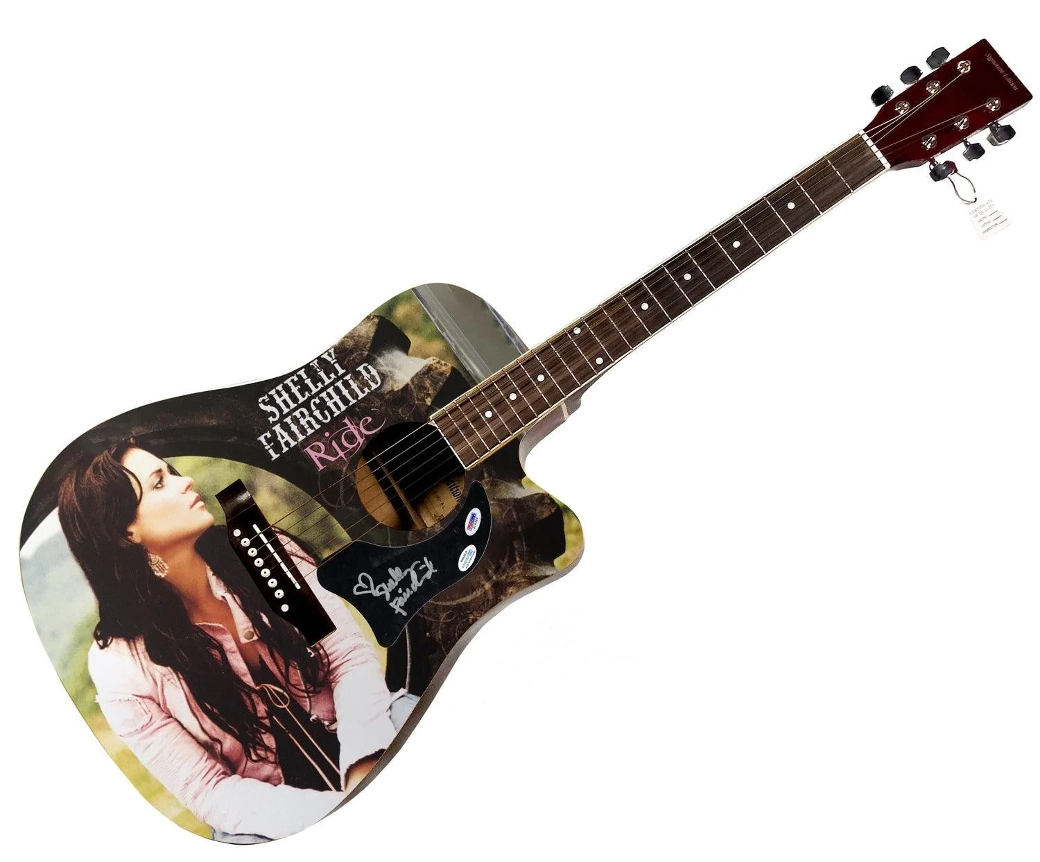 Shelly Fairchild Signed 1:1 Signature Edition Graphics Photo Guitar, image 3