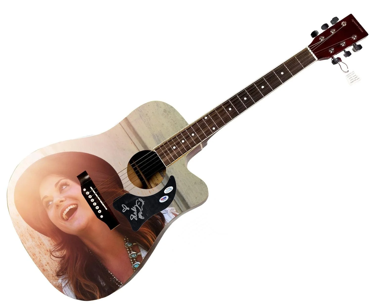 Shelly Fairchild Signed 1:1 Signature Edition Graphics Photo Guitar, image 3