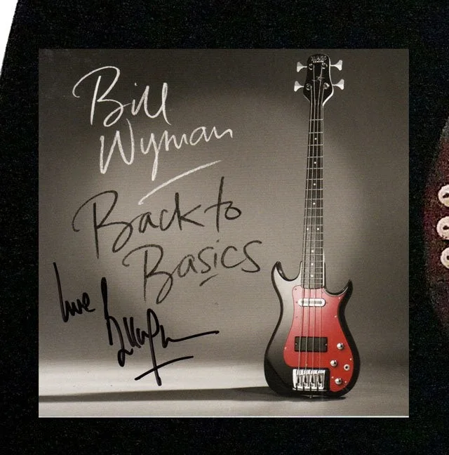 Rolling Stones Bill Wyman Autographed CD Cover 12 String Acoustic Guitar, image 2