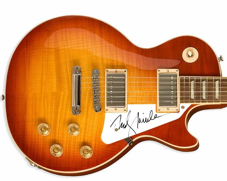 Rudy Guilani Signed Autographed Sunburst Guitar, image 2