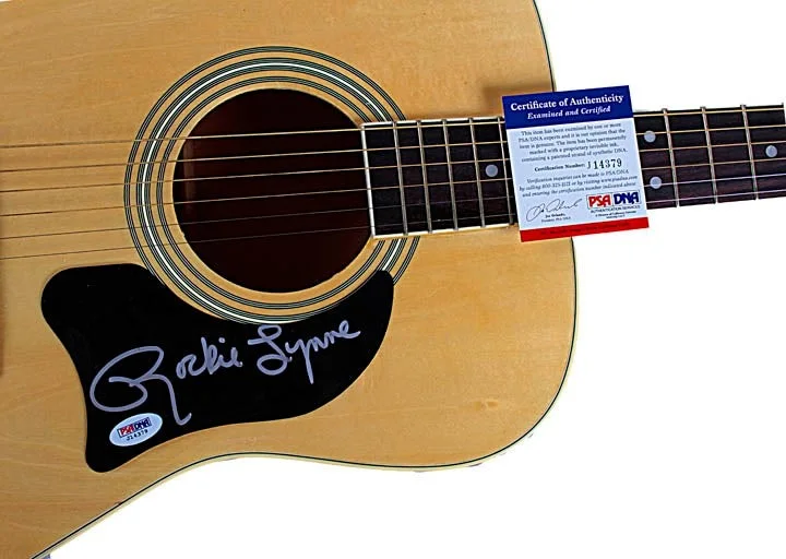 Rockie Lynne Signed Autographed Acoustic Guitar, image 2