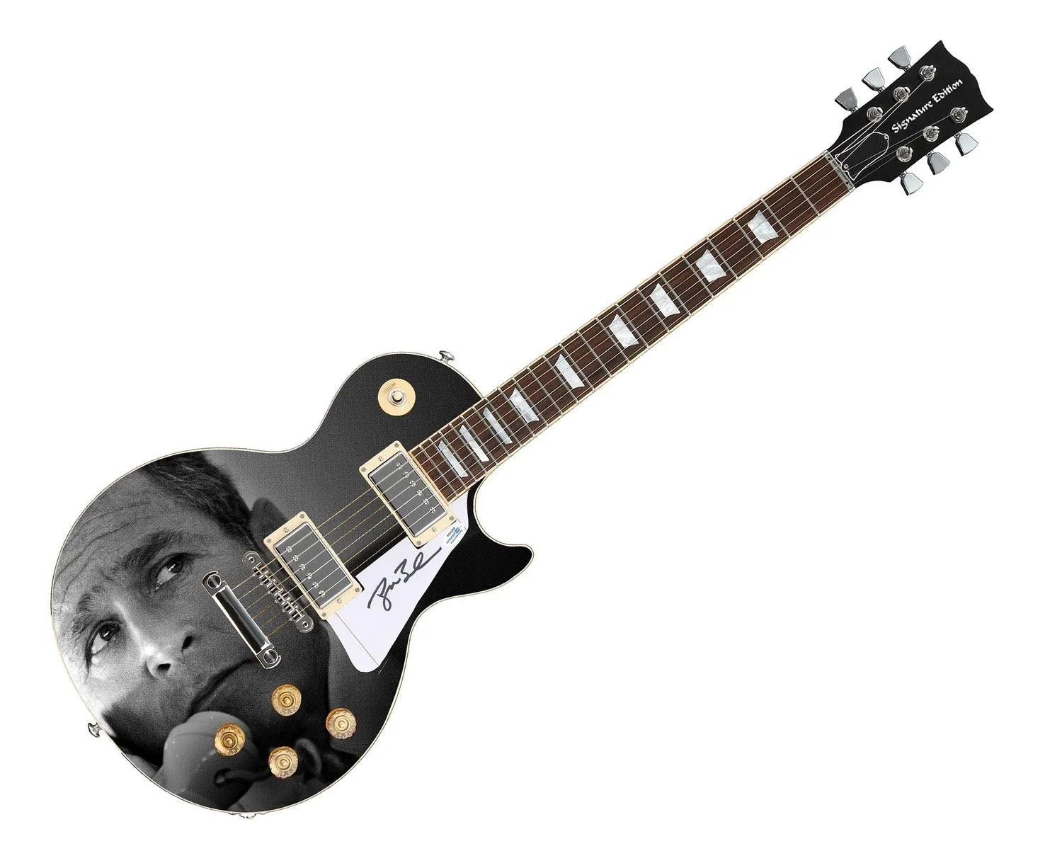 President George W. Bush Signed Custom Graphics Guitar ACOA, image 3