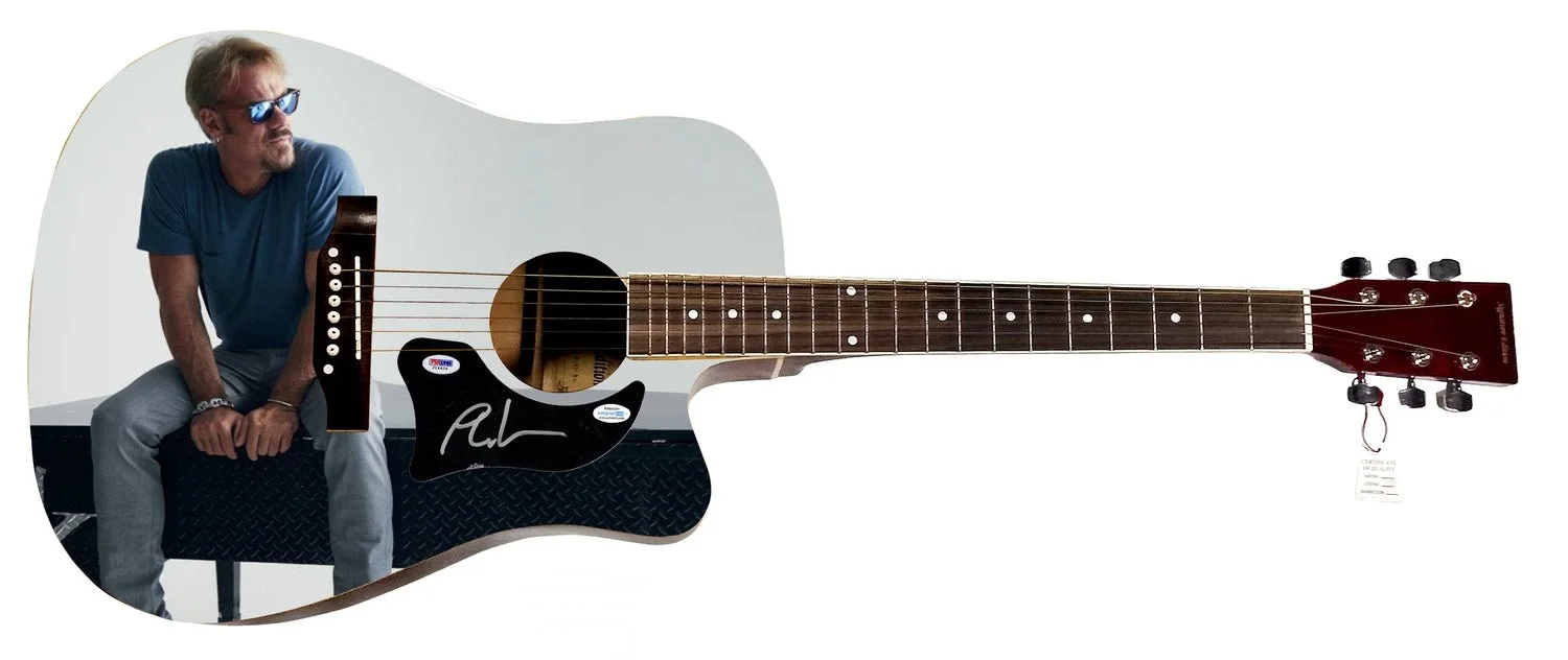 Phil Vassar Signed Custom Graphics 1/1 Acoustic Guitar ACOA PSA, image 2