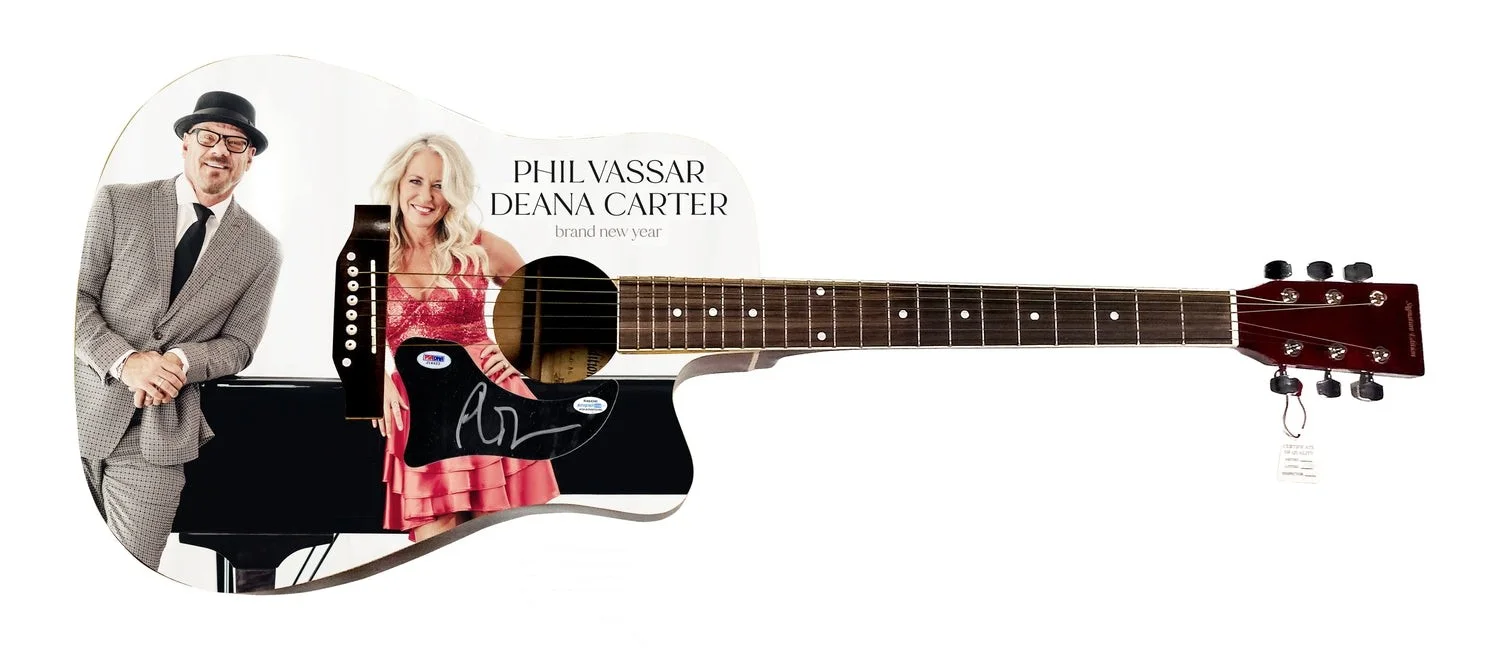 Phil Vassar Signed 1:1 Signature Edition Graphics Photo Guitar PSA, изображение 2