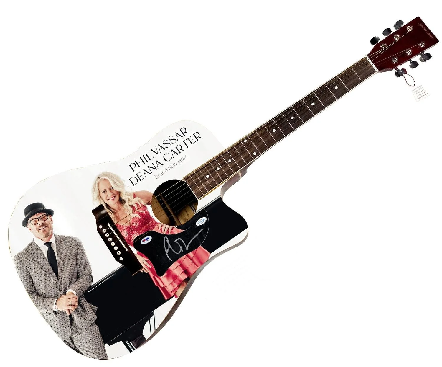 Phil Vassar Signed 1:1 Signature Edition Graphics Photo Guitar PSA, изображение 3