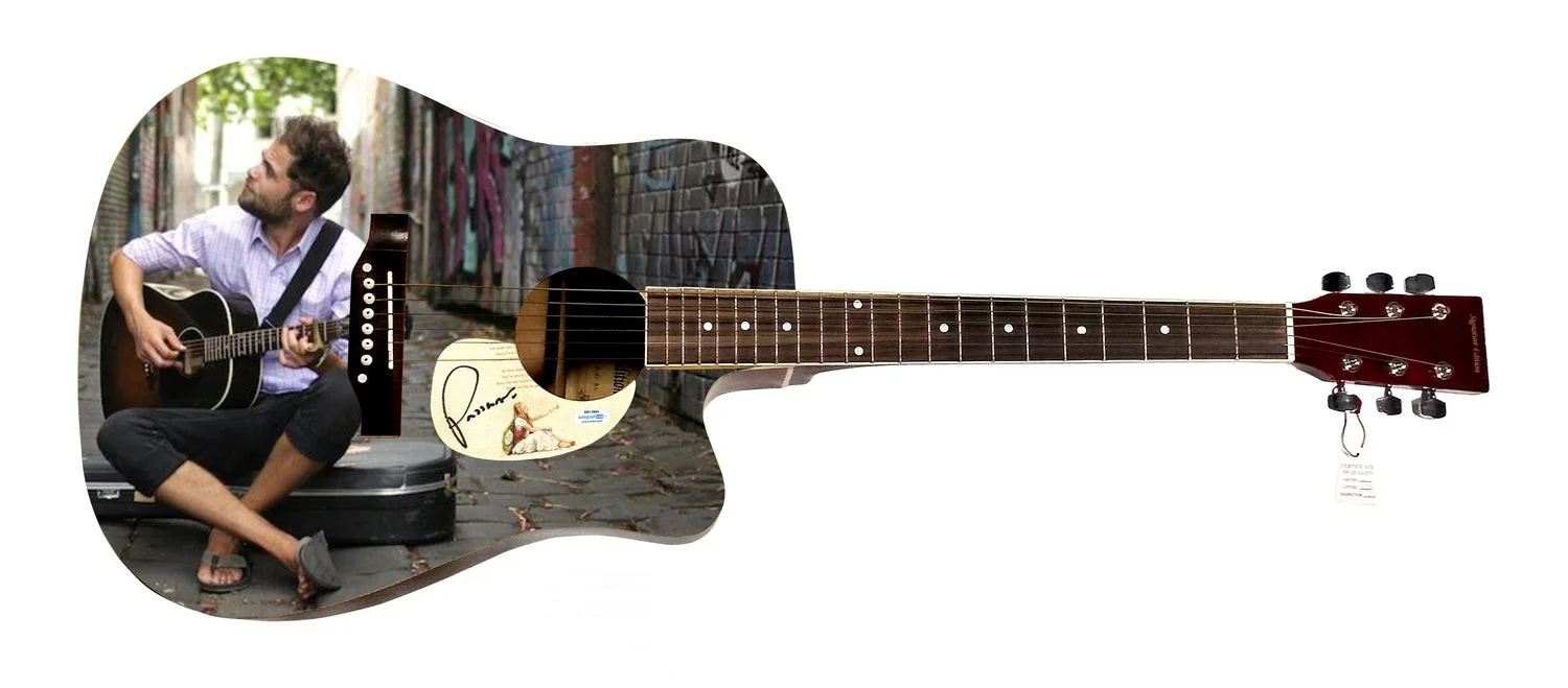 Passenger Signed Custom Graphics Photo Guitar ACOA, image 2
